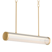 Kohler Lighting Purist 34" Wide LED Linear Chandelier - Brushed Moderne Brass Kohler Lighting Purist 34" Wide LED Linear Chandelier - Brushed Moderne Brass