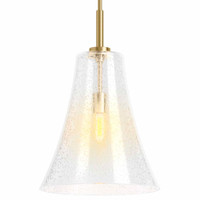 Kohler Lighting Simplice 14" Wide Pendant with Seedy Glass Shade - Brushed Moderne Brass Kohler Lighting Simplice 14" Wide Pendant with Seedy Glass Shade - Brushed Moderne Brass
