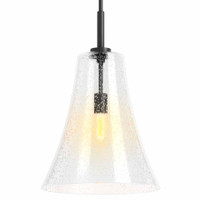 Kohler Lighting Simplice 14" Wide Pendant with Seedy Glass Shade - Matte Black Kohler Lighting Simplice 14" Wide Pendant with Seedy Glass Shade - Matte Black