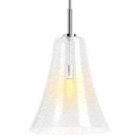 Kohler Lighting Simplice 14" Wide Pendant with Seedy Glass Shade - Polished Chrome Kohler Lighting Simplice 14" Wide Pendant with Seedy Glass Shade - Polished Chrome