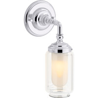 Kohler Lighting Artifacts 12" Tall Bathroom Sconce - Polished Chrome Kohler Lighting Artifacts 12" Tall Bathroom Sconce - Polished Chrome