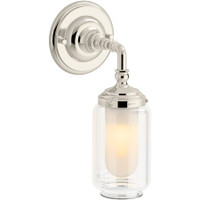 Kohler Lighting Artifacts 12" Tall Bathroom Sconce - Polished Nickel Kohler Lighting Artifacts 12" Tall Bathroom Sconce - Polished Nickel