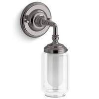 Kohler Lighting Artifacts 12" Tall Bathroom Sconce - Titanium Kohler Lighting Artifacts 12" Tall Bathroom Sconce - Titanium