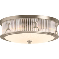 Kohler Lighting Terret 3 Light 15" Wide Flush Mount Drum Ceiling Fixture - Vibrant Brushed Bronze Kohler Lighting Terret 3 Light 15" Wide Flush Mount Drum Ceiling Fixture - Vibrant Brushed Bronze