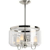 Kohler Lighting Artifacts 22" Wide 3 Light Chandelier - Polished Nickel Kohler Lighting Artifacts 22" Wide 3 Light Chandelier - Polished Nickel