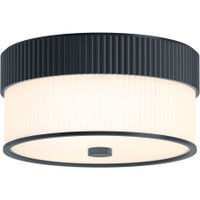 Kohler Lighting Tresdoux 3 Light 16" Wide Flush Mount Drum Ceiling Fixture - Gunmetal Kohler Lighting Tresdoux 3 Light 16" Wide Flush Mount Drum Ceiling Fixture - Gunmetal