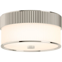 Kohler Lighting Tresdoux 3 Light 16" Wide Flush Mount Drum Ceiling Fixture - Polished Nickel Kohler Lighting Tresdoux 3 Light 16" Wide Flush Mount Drum Ceiling Fixture - Polished Nickel