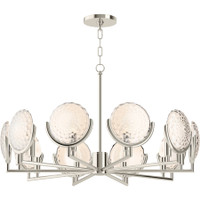 Kohler Lighting Arendela 30" Wide 10 Light Chandelier with Briolette Faceted Glass - Polished Nickel Kohler Lighting Arendela 30" Wide 10 Light Chandelier with Briolette Faceted Glass - Polished Nickel