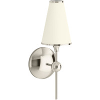 Kohler Lighting Parohn 17" Tall Fabric Shade Wall Sconce - Polished Nickel Kohler Lighting Parohn 17" Tall Fabric Shade Wall Sconce - Polished Nickel