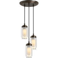 Kohler Lighting Artifacts 10" Wide 3 Light Pendant Cloud - Oil Rubbed Bronze Kohler Lighting Artifacts 10" Wide 3 Light Pendant Cloud - Oil Rubbed Bronze
