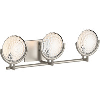Kohler Lighting Arendela 27" Wide 3 Light Vanity Light with Briolette Faceted Glass - Brushed Nickel Kohler Lighting Arendela 27" Wide 3 Light Vanity Light with Briolette Faceted Glass - Brushed Nickel