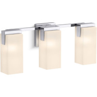 Kohler Lighting Honesty 3 Light 22" Wide Vanity Light with Frosted Glass Shades - Polished Chrome Kohler Lighting Honesty 3 Light 22" Wide Vanity Light with Frosted Glass Shades - Polished Chrome