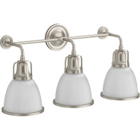 Kohler Lighting Hauksbee 28" Wide 3 Light Bell Wall Sconce - Brushed Nickel Kohler Lighting Hauksbee 28" Wide 3 Light Bell Wall Sconce - Brushed Nickel