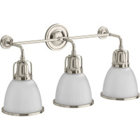 Kohler Lighting Hauksbee 28" Wide 3 Light Bell Wall Sconce - Polished Nickel Kohler Lighting Hauksbee 28" Wide 3 Light Bell Wall Sconce - Polished Nickel