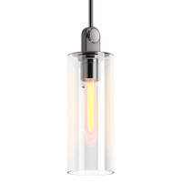 Kohler Lighting Crue 5" Wide Mini Pendant with Clear Glass Shade - Titanium Kohler Lighting Crue 5" Wide Mini Pendant with Clear Glass Shade - Titanium