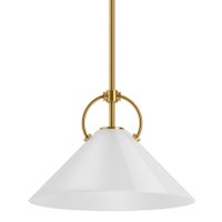 Kohler Lighting Kernen by Studio McGee 14" Wide Pendant - Brushed Moderne Brass Kohler Lighting Kernen by Studio McGee 14" Wide Pendant - Brushed Moderne Brass