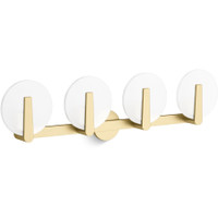 Kohler Lighting Hint 4 Light 11" Tall Wall Sconce, Brushed Moderne Brass Kohler Lighting Hint 4 Light 11" Tall Wall Sconce, Brushed Moderne Brass