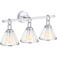 Kohler Lighting Terret 3 Light 24" Wide Bathroom Vanity Light - Polished Chrome Kohler Lighting Terret 3 Light 24" Wide Bathroom Vanity Light - Polished Chrome