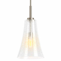 Kohler Lighting Simplice 10" Wide Mini Pendant with Seedy Glass Shade - Brushed Nickel Kohler Lighting Simplice 10" Wide Mini Pendant with Seedy Glass Shade - Brushed Nickel