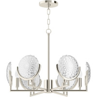 Kohler Lighting Arendela 22" Wide 6 Light Chandelier with Briolette Faceted Glass - Polished Nickel Kohler Lighting Arendela 22" Wide 6 Light Chandelier with Briolette Faceted Glass - Polished Nickel