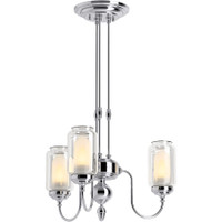 Kohler Lighting Artifacts 19" Wide 3 Light Chandelier - Polished Chrome Kohler Lighting Artifacts 19" Wide 3 Light Chandelier - Polished Chrome