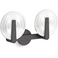 Kohler Lighting Hint 2 Light 11" Tall Wall Sconce , Matte Black Kohler Lighting Hint 2 Light 11" Tall Wall Sconce , Matte Black