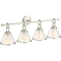 Kohler Lighting Terret 4 Light 33" Wide Bathroom Vanity Light - Polished Nickel Kohler Lighting Terret 4 Light 33" Wide Bathroom Vanity Light - Polished Nickel