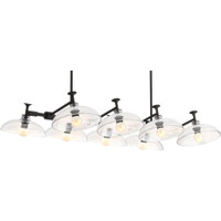 Kohler Lighting Tone 8 Light 41" Wide Linear Chandelier - Matte Black Kohler Lighting Tone 8 Light 41" Wide Linear Chandelier - Matte Black