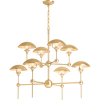Kohler Lighting Vorleigh 26" Wide 8 Light Adjustable Dome Chandelier - Brushed Modern Brass Kohler Lighting Vorleigh 26" Wide 8 Light Adjustable Dome Chandelier - Brushed Modern Brass