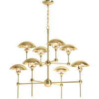 Kohler Lighting Vorleigh 26" Wide 8 Light Adjustable Dome Chandelier - Polished Brass Kohler Lighting Vorleigh 26" Wide 8 Light Adjustable Dome Chandelier - Polished Brass