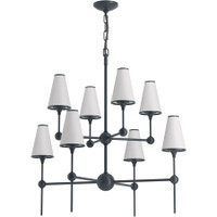 Kohler Lighting Parohn 8 Light Fabric Shade Chandelier - Gunmetal Kohler Lighting Parohn 8 Light Fabric Shade Chandelier - Gunmetal