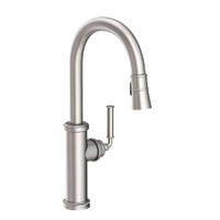 Newport Brass Taft 1.8 GPM Single Hole Pull Down Kitchen Faucet - Stainless Steel (PVD)