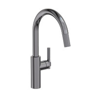Newport Brass Muncy 1.8 GPM Single Hole Pull Down Kitchen Faucet - Midnight Chrome