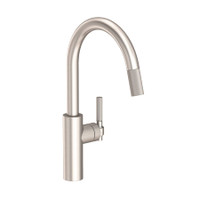 Newport Brass Muncy 1.8 GPM Single Hole Pull Down Kitchen Faucet - Satin Nickel