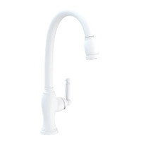 Newport Brass Nadya 1.8 GPM Single Hole Pull Down Kitchen Faucet - Matte White