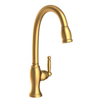Newport Brass Nadya 1.8 GPM Single Hole Pull Down Kitchen Faucet - Satin Bronze (PVD)