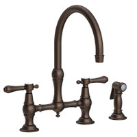 Newport Brass Chesterfield 1.8 GPM Widespread Bridge Kitchen Faucet - English Bronze