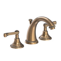 Newport Brass Amisa 1.2 GPM Widespread Bathroom Faucet with Pop-Up Drain Assembly - Antique Brass