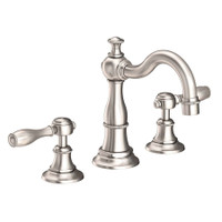 Newport Brass Victoria 1.2 GPM Widespread Bathroom Faucet with Pop-Up Drain Assembly - Satin Nickel