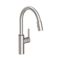 Newport Brass East Linear 1.8 GPM Single Hole Pull Down Kitchen Faucet - Stainless Steel (PVD) Newport Brass East Linear 1.8 GPM Single Hole Pull Down Kitchen Faucet - Stainless Steel (PVD)