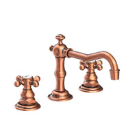 Newport Brass Chesterfield 1.2 GPM Widespread Bathroom Faucet with Pop-Up Drain Assembly - Antique Copper
