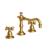 Newport Brass Chesterfield 1.2 GPM Widespread Bathroom Faucet with Pop-Up Drain Assembly - Satin Bronze (PVD)