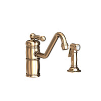 Newport Brass Nadya 1.8 GPM Widespread Kitchen Faucet - French Gold (PVD) Newport Brass Nadya 1.8 GPM Widespread Kitchen Faucet - French Gold (PVD)