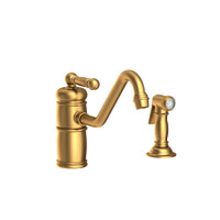 Newport Brass Nadya 1.8 GPM Widespread Kitchen Faucet - Satin Bronze (PVD) Newport Brass Nadya 1.8 GPM Widespread Kitchen Faucet - Satin Bronze (PVD)