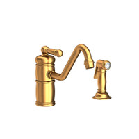 Newport Brass Nadya 1.8 GPM Widespread Kitchen Faucet - Satin Gold (PVD) Newport Brass Nadya 1.8 GPM Widespread Kitchen Faucet - Satin Gold (PVD)