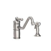 Newport Brass Nadya 1.8 GPM Widespread Kitchen Faucet - Stainless Steel (PVD)