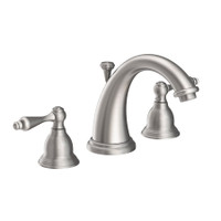 Newport Brass Seaport 1.2 GPM Widespread Bathroom Faucet with Pop-Up Drain Assembly - Stainless Steel (PVD)
