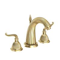 Newport Brass Alexandria 1.2 GPM Widespread Bathroom Faucet with Pop-Up Drain Assembly - Forever Brass (PVD) Newport Brass Alexandria 1.2 GPM Widespread Bathroom Faucet with Pop-Up Drain Assembly - Forever Brass (PVD)