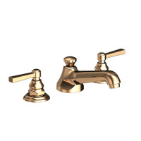Newport Brass Astor 1.2 GPM Widespread Bathroom Faucet with Pop-Up Drain Assembly - French Gold (PVD) Newport Brass Astor 1.2 GPM Widespread Bathroom Faucet with Pop-Up Drain Assembly - French Gold (PVD)