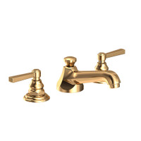 Newport Brass Astor 1.2 GPM Widespread Bathroom Faucet with Pop-Up Drain Assembly - Polished Brass Uncoated (Living)